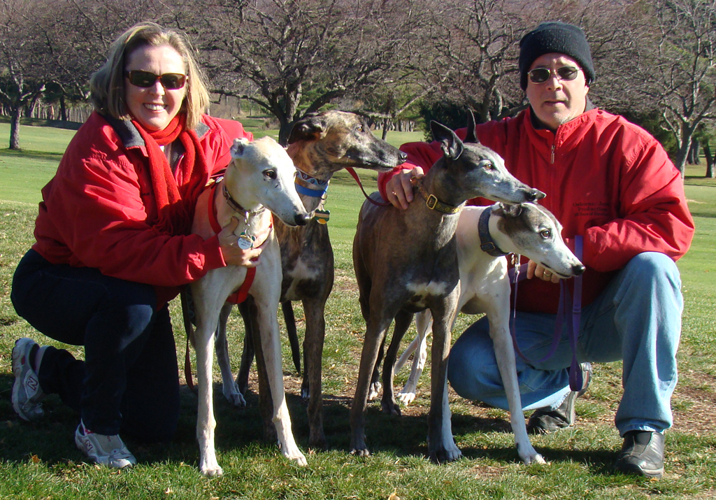 Susan, Tim and their dogs